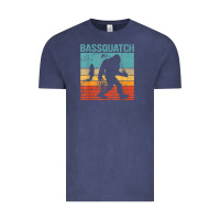 Vintage Denim bassquatch! funny bigfoot fishing outdoor retro Vintage Tee - linhVisuals