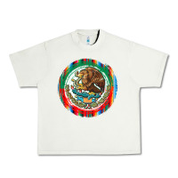 Pistachio Mexico Coat of Arms Urban Heavy Tee - texasbilliewilder