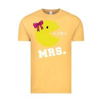 Vintage Mustard Mrs Pacman Vintage Tee - linhVisuals