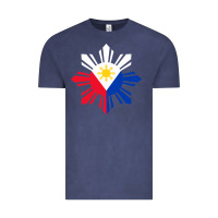 Vintage Denim philippine flag hoodie pinoy flag filipino shirt pinoy sun Vintage Tee - linhVisuals