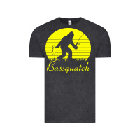 Vintage Black bassquatch bigfoot Vintage Tee - linhVisuals
