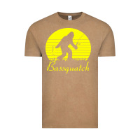Vintage Coffee bassquatch bigfoot Vintage Tee - linhVisuals