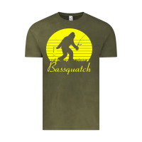 Vintage Olive bassquatch bigfoot Vintage Tee - linhVisuals