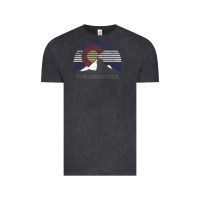 Breckenridge Colorado X Co Flag Mountain Peak Raglan Baseball Tee Vintage Tee | Teevron