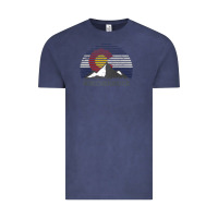Vintage Denim breckenridge colorado x co flag mountain peak raglan baseball tee Vintage Tee - linhVisuals