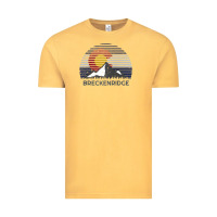 Vintage Mustard breckenridge colorado x co flag mountain peak raglan baseball tee Vintage Tee - linhVisuals
