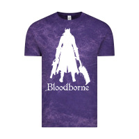 Cloud Purple bloodborne zipped Vintage Tee - linhVisuals