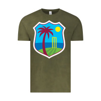 Vintage Olive west indies cricket Vintage Tee - linhVisuals