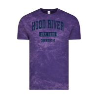 Cloud Purple hood river oregon or vintage sports established navy design t shirt Vintage Tee - linhVisuals