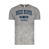 Cloud Rock hood river oregon or vintage sports established navy design t shirt Vintage Tee - linhVisuals