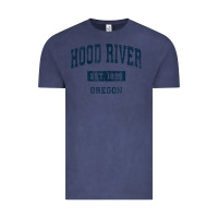 Vintage Denim hood river oregon or vintage sports established navy design t shirt Vintage Tee - linhVisuals