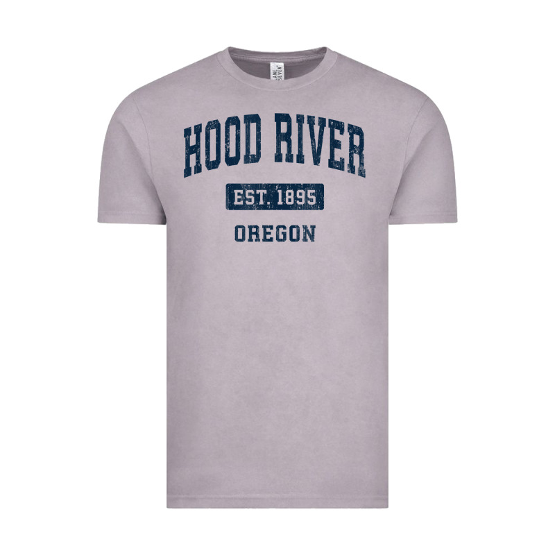 Hood River Oregon Or Vintage Sports Established Navy Design T Shirt Vintage Tee by linhVisuals | Teevron