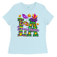 Baby Blue Louisiana Ladies Tee - BundleAndBundleShop