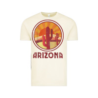 Vintage Arctic arizona cactus sunset scene graphic t shirt Vintage Tee - linhVisuals