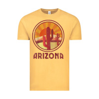 Arizona Cactus Sunset Scene Graphic T Shirt Vintage Tee | Teevron
