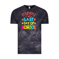 Cloud Black happy last day of school teacher boys girls school last day Vintage Tee - linhVisuals