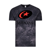 Cloud Black saracens Vintage Tee - linhVisuals