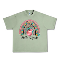 Oil Green hello 1 st grade Urban Heavy Tee - JahusDesignShop