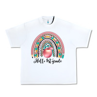 White hello 1 st grade Urban Heavy Tee - JahusDesignShop