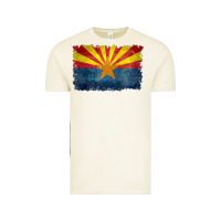 Vintage Arctic arizona flag in grungy style raglan baseball tee Vintage Tee - linhVisuals