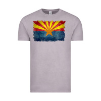 Vintage Zinc arizona flag in grungy style raglan baseball tee Vintage Tee - linhVisuals