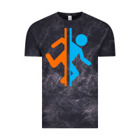 Cloud Black portal   portal Vintage Tee - linhVisuals