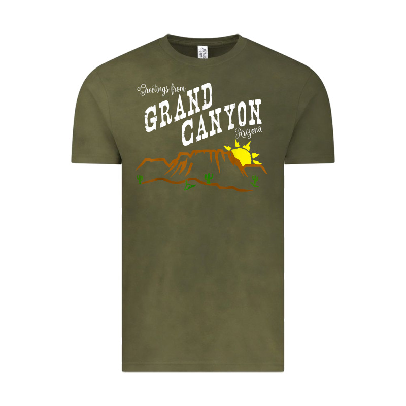 Arizona Grand Canyon Greetings Souvenir Tee Shirt Vintage Tee by linhVisuals | Teevron