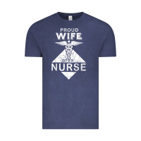 Vintage Denim my husband is a nurse im a proud wife of a nurse Vintage Tee - linhVisuals