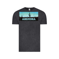 Vintage Black arizona shirt   saguaro cactus desert landscape t shirt Vintage Tee - linhVisuals