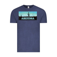 Vintage Denim arizona shirt   saguaro cactus desert landscape t shirt Vintage Tee - linhVisuals