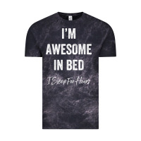 Cloud Black i'm awesome in bed i can sleep for hours t shirt Vintage Tee - linhVisuals