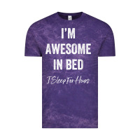 Cloud Purple i'm awesome in bed i can sleep for hours t shirt Vintage Tee - linhVisuals