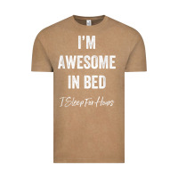 Vintage Coffee i'm awesome in bed i can sleep for hours t shirt Vintage Tee - linhVisuals