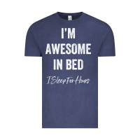 Vintage Denim i'm awesome in bed i can sleep for hours t shirt Vintage Tee - linhVisuals