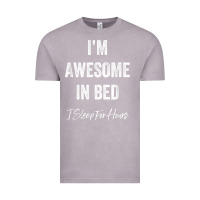 Vintage Zinc i'm awesome in bed i can sleep for hours t shirt Vintage Tee - linhVisuals