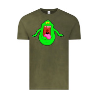 Vintage Olive slimer ghost anime Vintage Tee - linhVisuals