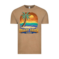 Vintage Coffee delray beach florida  vintage distressed souvenir long sleeve t shirt Vintage Tee - linhVisuals