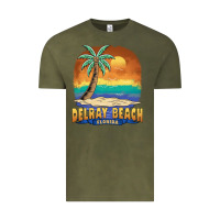 Vintage Olive delray beach florida  vintage distressed souvenir long sleeve t shirt Vintage Tee - linhVisuals