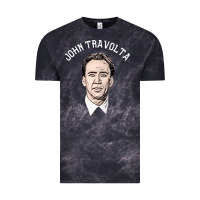 Cloud Black sports nicolas cage as john travolta Vintage Tee - linhVisuals