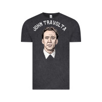 Vintage Black sports nicolas cage as john travolta Vintage Tee - linhVisuals