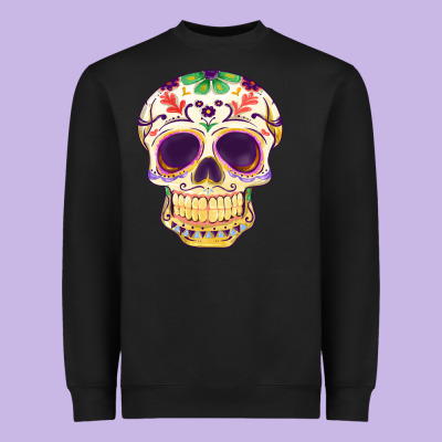 Cinco De Mayo Skull Heavyweight Sweatshirt Designed By Fadigitalartstudio
