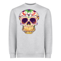 Heather Grey Cinco de mayo skull Heavyweight Sweatshirt - FaDigitalArtStudio