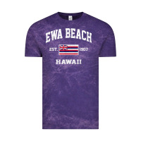 Ewa Beach Hawaii Hi Vintage State Athletic Style T Shirt Vintage Tee | Teevron