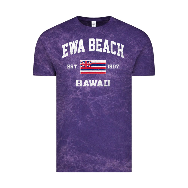 Ewa Beach Hawaii Hi Vintage State Athletic Style T Shirt Vintage Tee by linhVisuals | Teevron