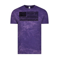 Cloud Purple black american flag distressed effect minimalist premium Vintage Tee - linhVisuals