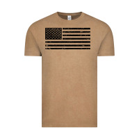 Vintage Coffee black american flag distressed effect minimalist premium Vintage Tee - linhVisuals