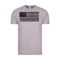 Vintage Zinc black american flag distressed effect minimalist premium Vintage Tee - linhVisuals