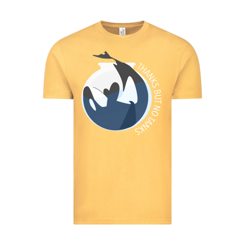 Thanks But No Tanks Vintage Tee by linhVisuals | Teevron