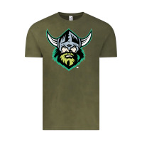 Vintage Olive canberra raiders Vintage Tee - linhVisuals