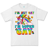 White LGBTQ I'm Not Gay I'm Super Gay Premium Tee - BundleAndBundleShop